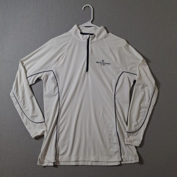 Peter Millar Sun Comfort Shirt Women's M White Lightweight Base Layer 1/4 Zip - Picture 1 of 7